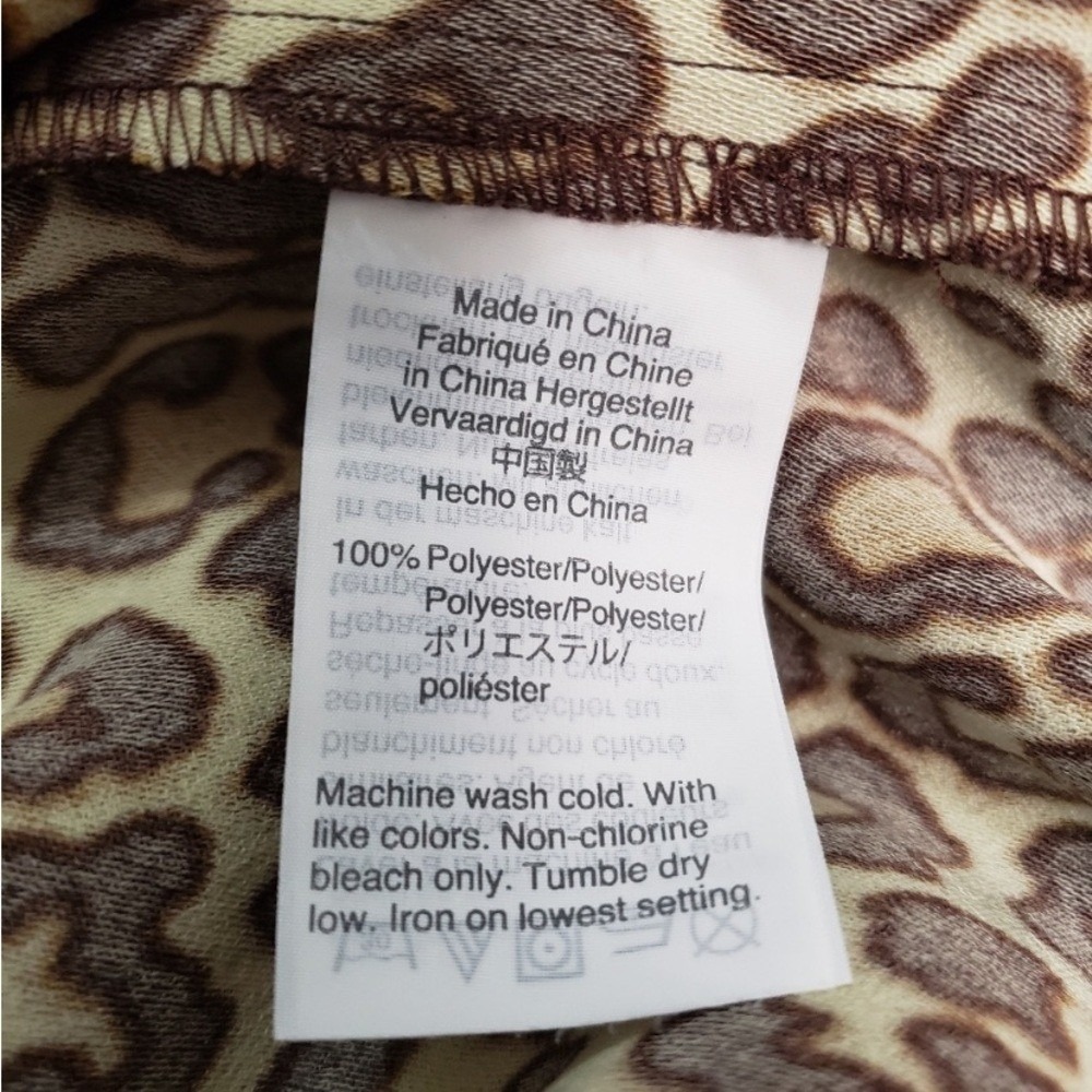 J. Crew crepe shift dress in cat leopard sz 2 NWOT - Picture 9 of 12